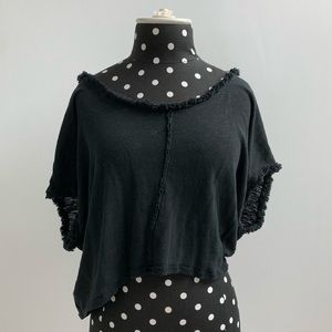 Free People Black T-shirt